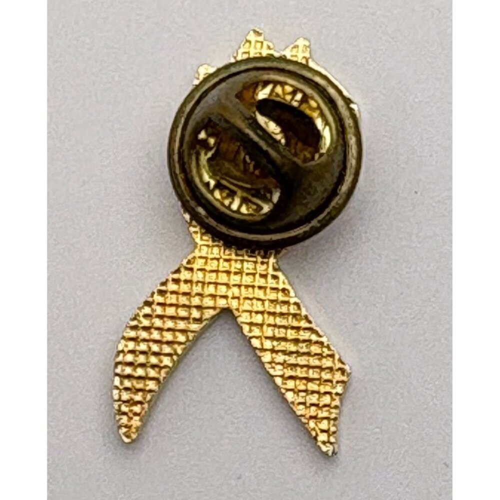 Wildland Firefighter Foundation Enamle Pin Purple Ribbon with Flames Lapel Hat - Picture 2 of 7